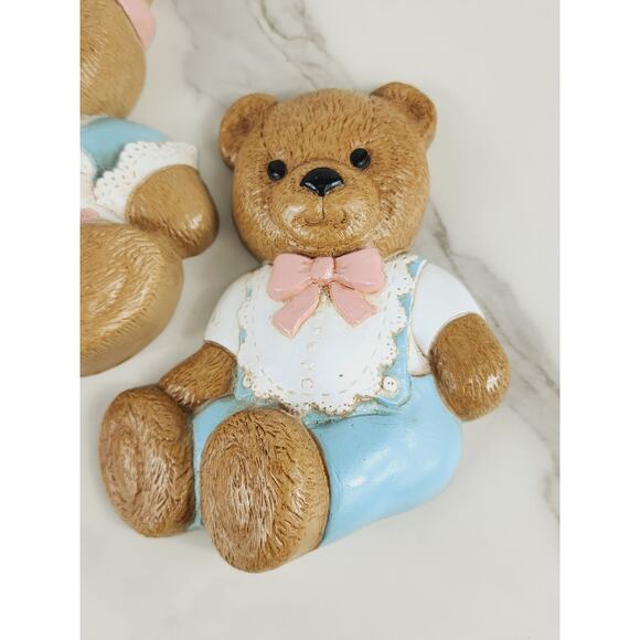 Burwood Teddy Bear Wall Decor Hanging Plaque Nursery Decor 1994 6 1/4" x3 USA - Picture 4 of 15